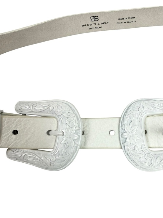 B-Low the Belt Baby Bri Bri Double Buckle Western Belt Total White Leather Small main image 8